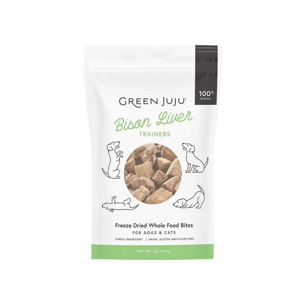 Green Juju Freeze Dried Dog Treats 3 oz front of bag