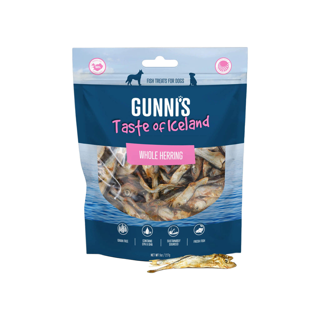 Gunni's Taste of Iceland Whole Fish Dog Treats | Only Natural Pet