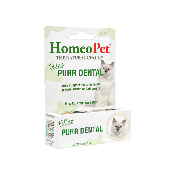 HomeoPet Feline Purr Homeopathic Dental Drops for Cats
