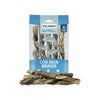 Icelandic+ Hand Wrapped Cod Skin Braids for Dogs with Treats in Front