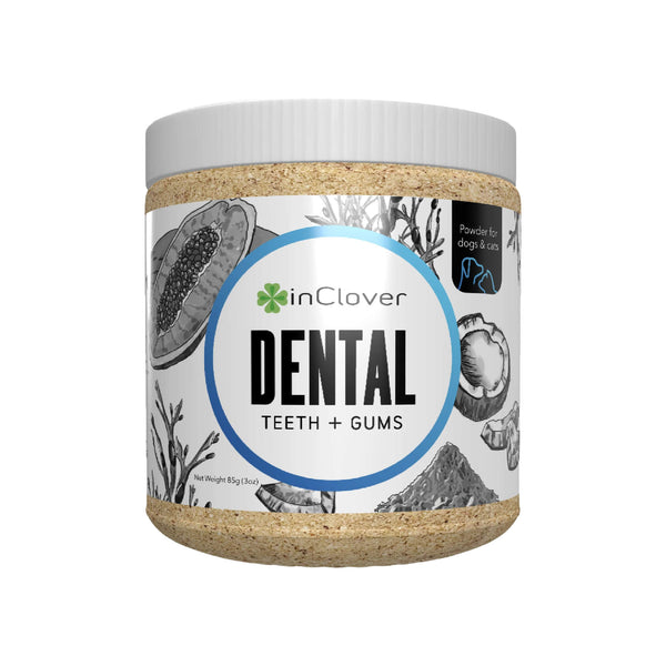 In Clover Biobrilliant Dental Powder for Dogs & Cats front of package