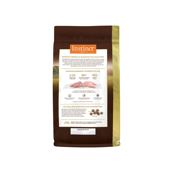 Instinct Ultimate Protein Dry Cat Food Bag Back