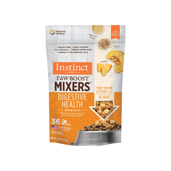 Instinct Raw Boost Mixers Digestive Health Topper for Cats Front of Bag