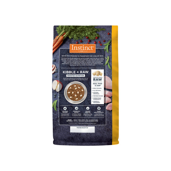 Instinct Raw Boost Dry Cat Food Bag Back