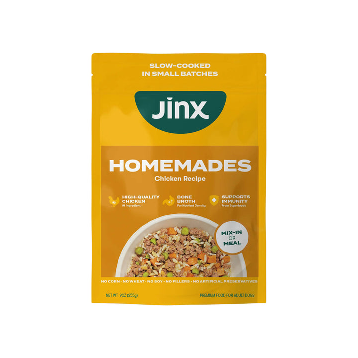 Jinx Homemades Grain Inclusive Wet Dog Food Chicken Front of Package