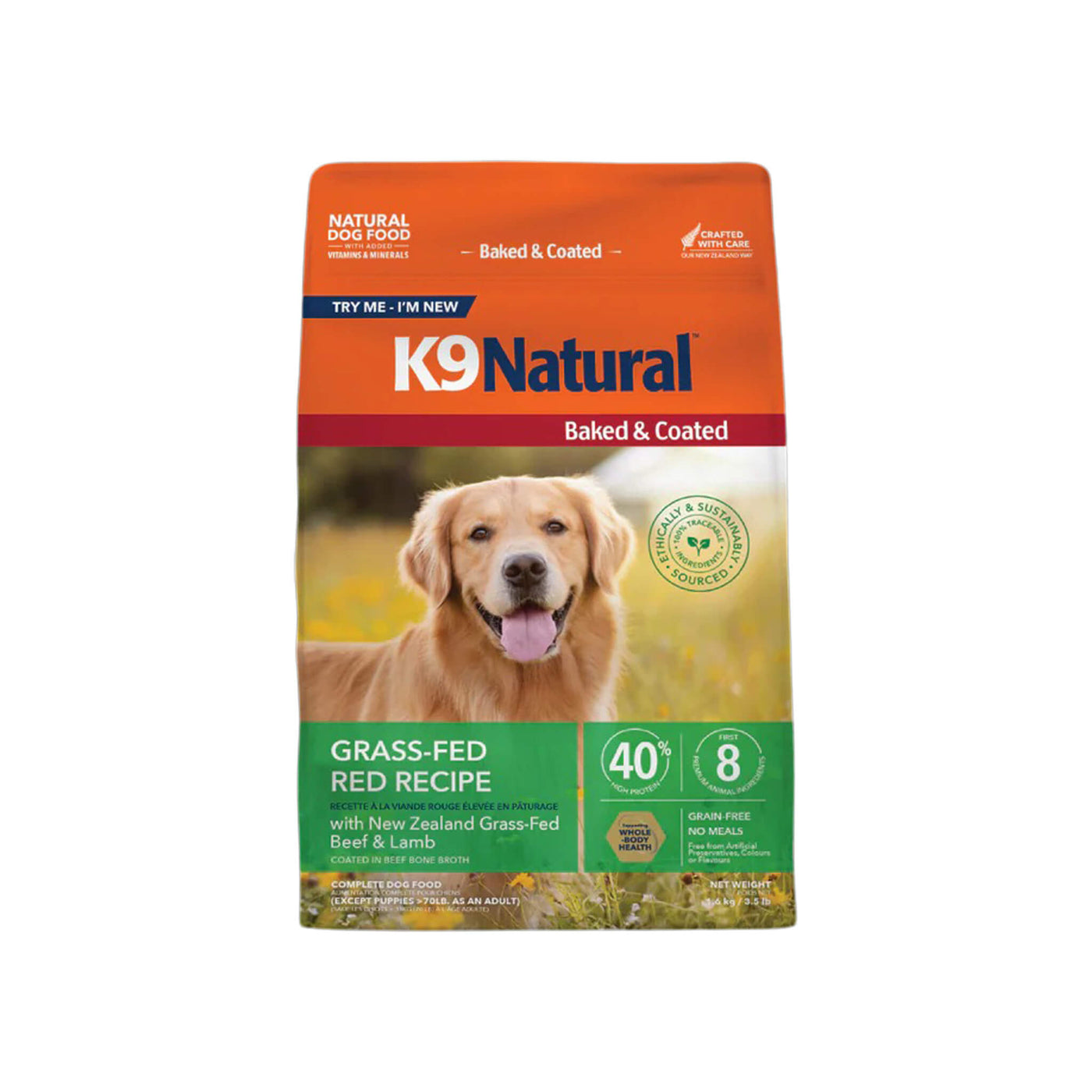 K9 Natural Oven-Baked ドライフード 1kg×2 K9 Natural Baked & Coated Grain-Free Dog Food | Only Natural Pet
