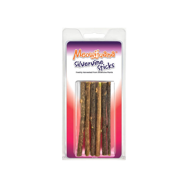 Meowijuana Silvervine Sticks Chew Toys for Cats Front of Package