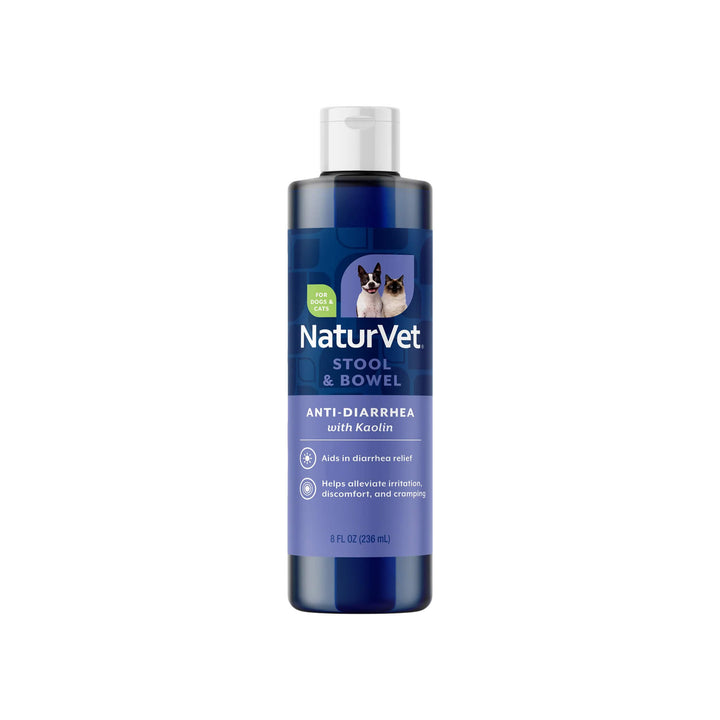 NaturVet Anti-Diarrhea Liquid for Dogs & Cats Front of Bottle