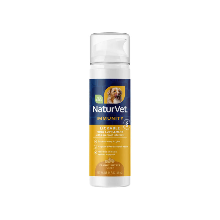 NaturVet Lickable Immunity Supplement for Dogs Front of Bottle