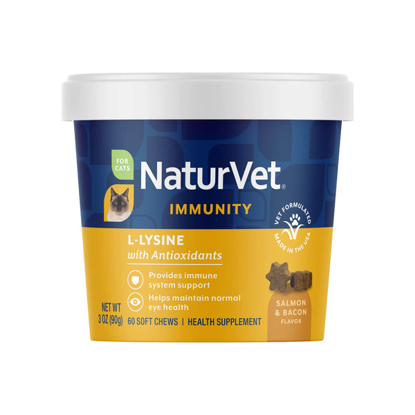NaturVet L-Lysine Immune Support for Cats Front of Package