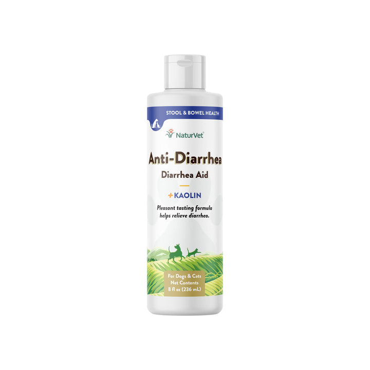 NaturVet Anti-Diarrhea Liquid for Dogs & Cats Front of Bottle