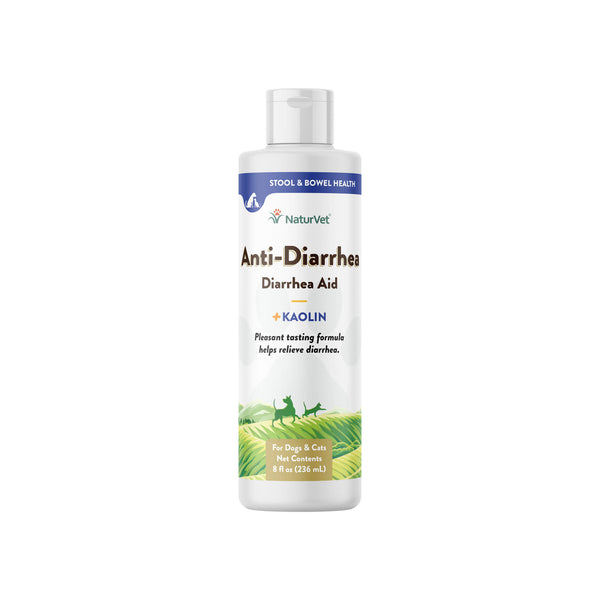 NaturVet Anti-Diarrhea Liquid for Dogs & Cats Front of Bottle