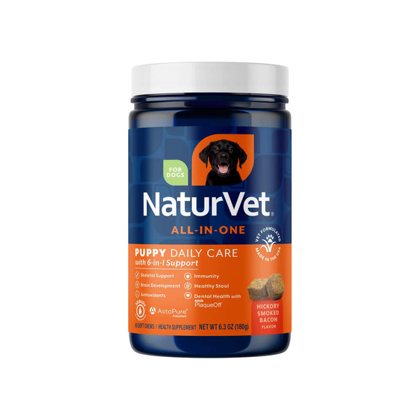 NaturVet All-In-One Puppy Daily Care with 6-in-1 Support Front of Package