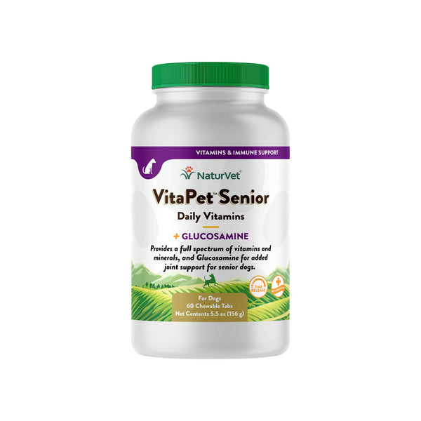 NaturVet VitaPet Senior Dog Daily Vitamin Plus Glucosamine