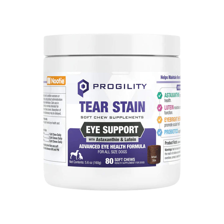 Nootie Progility Tear Stain Supplement for Dogs Front of Package