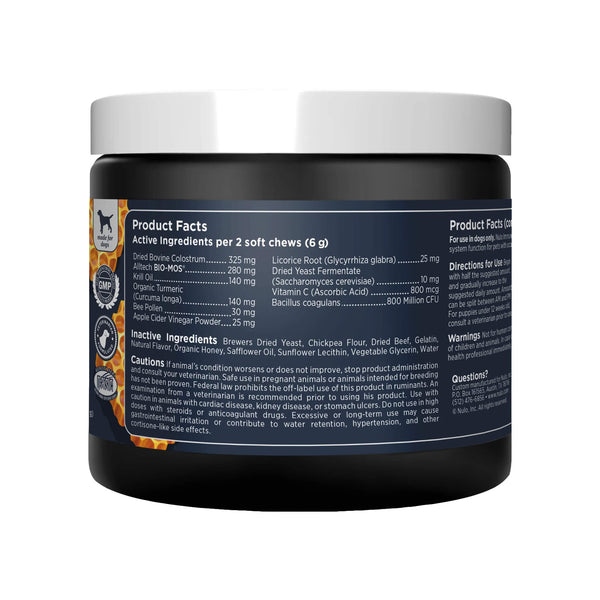 Nulo Functional Immune Soft Chew Supplements for Dogs