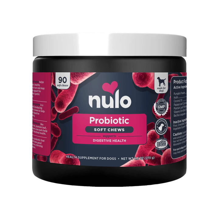 Nulo Functional Probiotic Soft Chew Supplements for Dogs