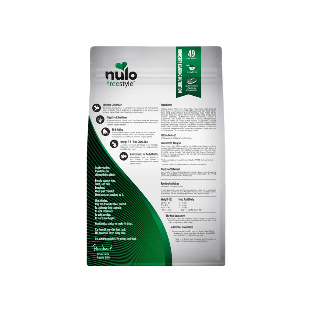 Nulo Freestyle Grain-Free Senior Dry Cat Food | Only Natural Pet