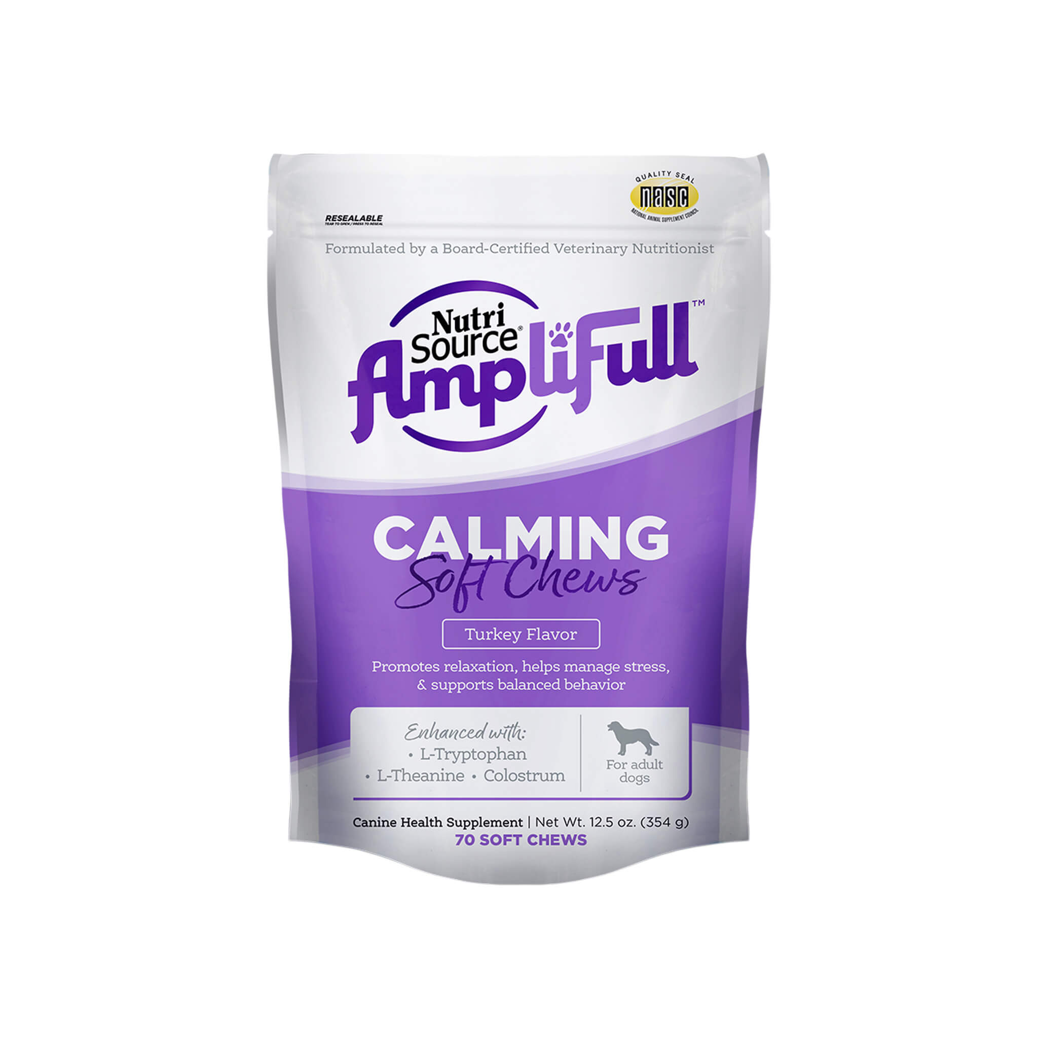 NutriSource Amplifull Calming Soft Chews for Dogs | Only Natural Pet