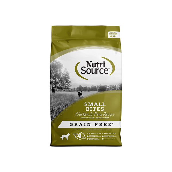 Nutrisource Grain Free Chicken & Pea Small Bites Dry Dog Food
