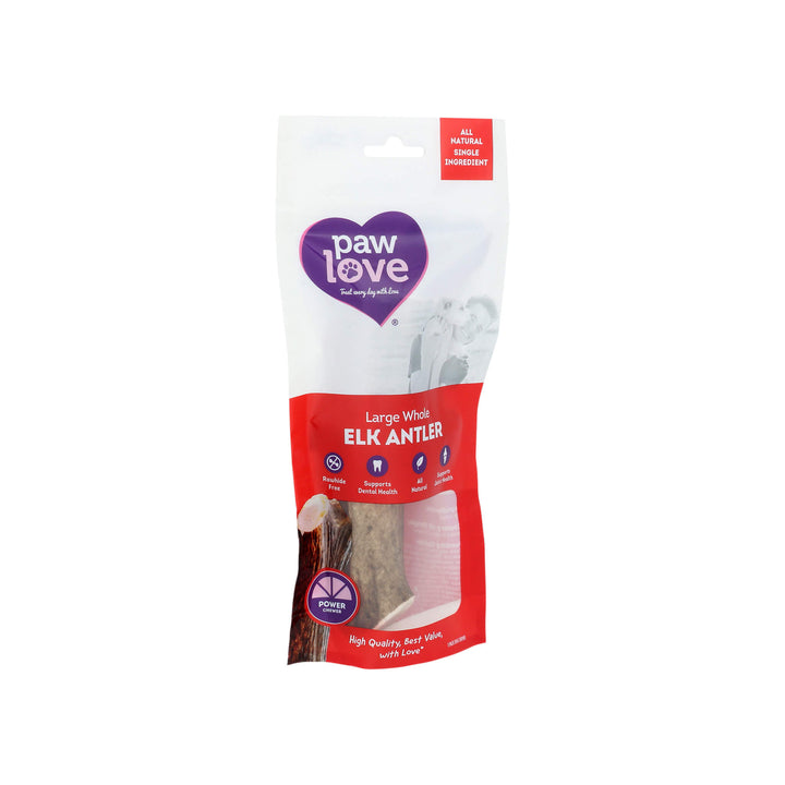 Paw Love Elk Antler Dog Chew Front of Package