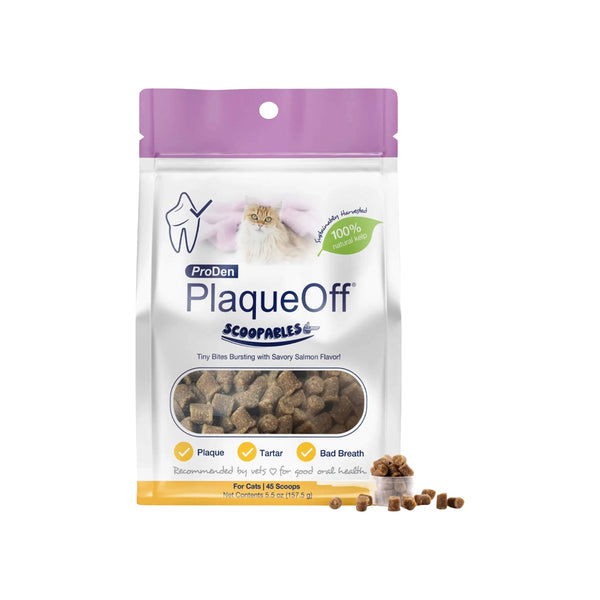 ProDen PlaqueOff Scoopables Dental Treats for Cats Front of Package