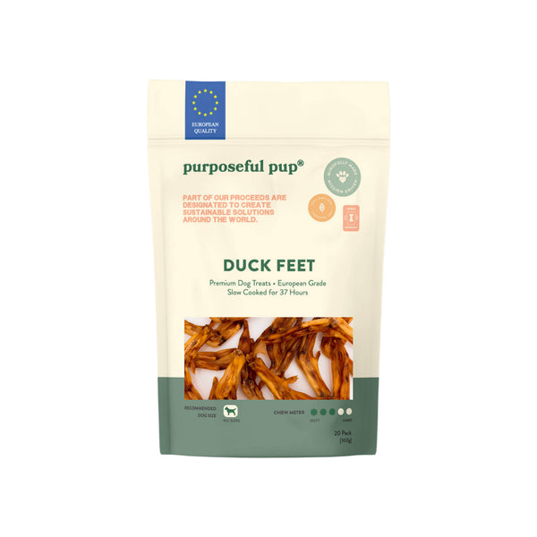 Purposeful Pup Duck Feet Dog Treats Front of Package