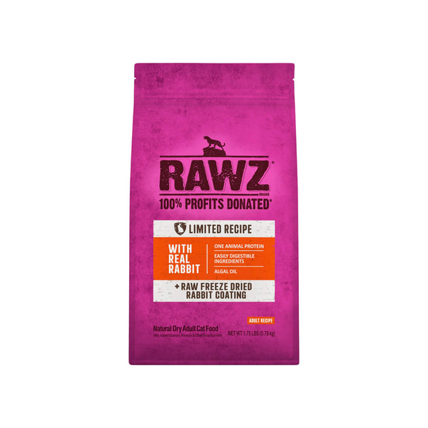RAWZ Limited Ingredient Rabbit Dry Cat Food front