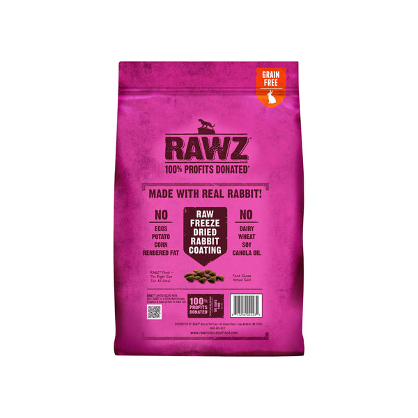 RAWZ Limited Ingredient Rabbit Dry Cat Food back