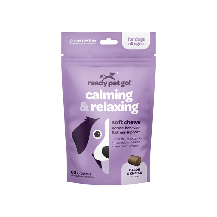 Ready Pet Go! Calming & Relaxing Supplement for Dogs Front of Bag