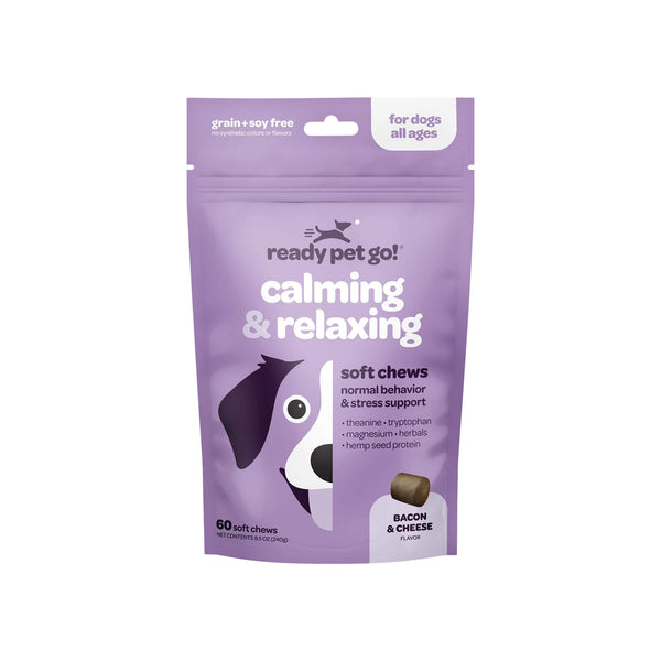 Ready Pet Go! Calming & Relaxing Supplement for Dogs Front of Bag