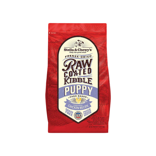 Stella & Chewy's Raw Coated Chicken Puppy Food Bag Front