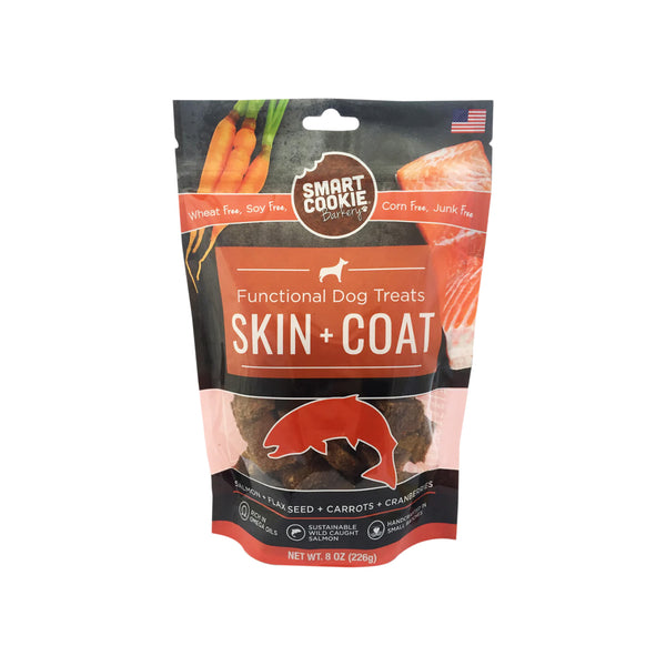 Smart Cookie Skin & Coat Salmon Dog Treats Package Front
