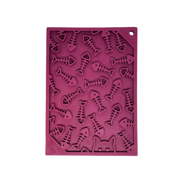 SodaPup eMat Lick Mat for Cats Fishy Design