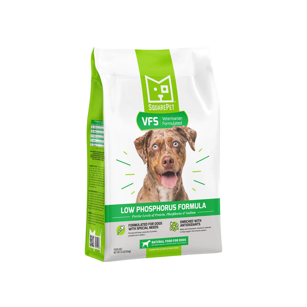 Square Pet VFS Low Phosphorus Formula Dry Dog Food Front of Bag