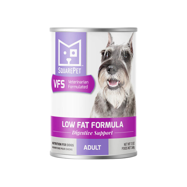 Square Pet VFS Low Fat Formula Wet Dog Food Front of Can