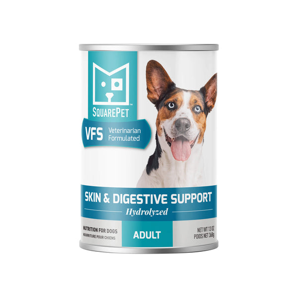 Square Pet VFS Skin & Digestive Support Wet Dog Food Front of Can