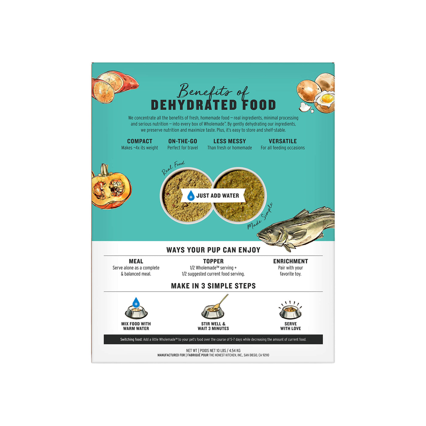 The Honest Kitchen Grain Free Dehydrated Dog Food - Fish - 10lb The Honest Kitchen Grain Free Dehydrated Dog Food - Fish - 10lb