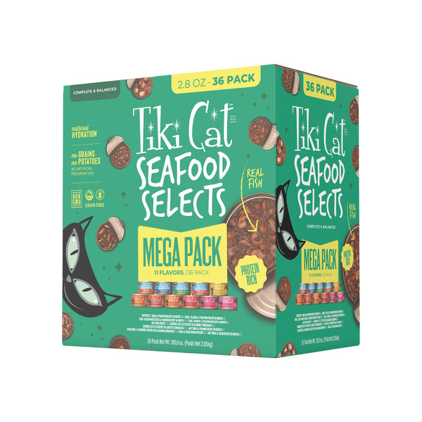 Tiki Cat Seafood Selects 10 Flavor Variety Stews Wet Cat Food