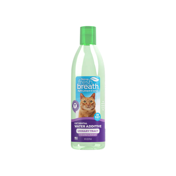 Tropiclean Fresh Breath Cat Dental Water Additive Front of Bottle