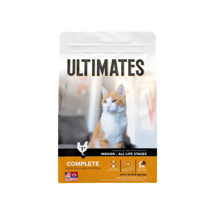 Ultimates Complete Chicken Indoor Dry Cat Food Front