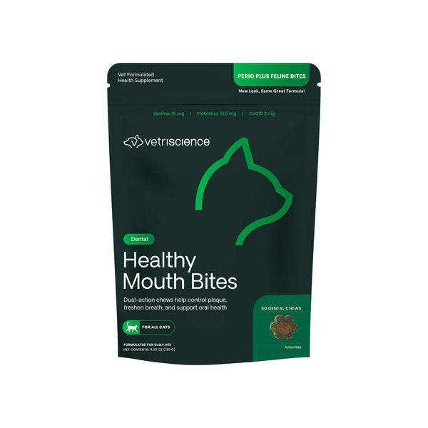 VetriScience Healthy Mouth Bites for Cats Front of Package
