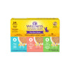 Wellness Purrfect Duos Split & Serve Cat Food Cups Variety Pack Front of Box