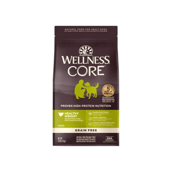 Wellness CORE Healthy Weight Grain-Free Dry Dog Food Front of Bag
