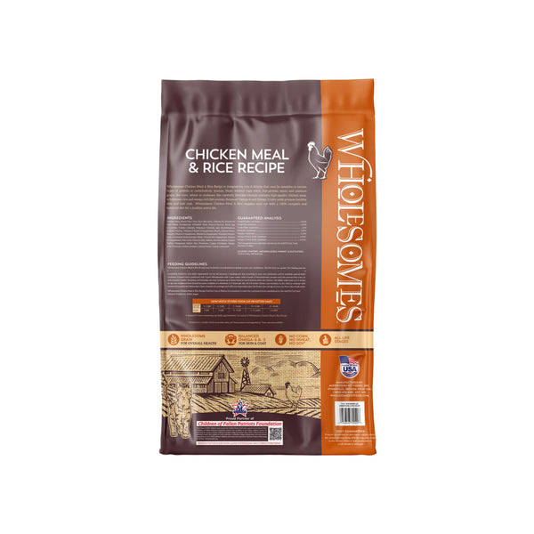 Wholesomes Dry Cat Food for Cats & Kittens Back
