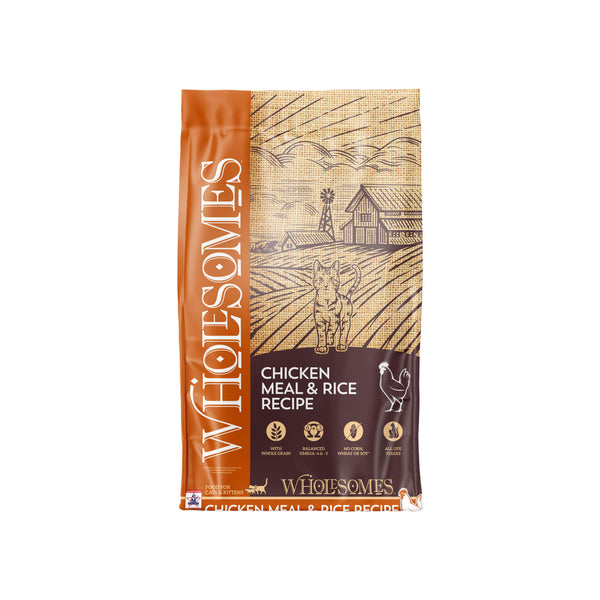 Wholesomes Dry Cat Food for Cats & Kittens Front