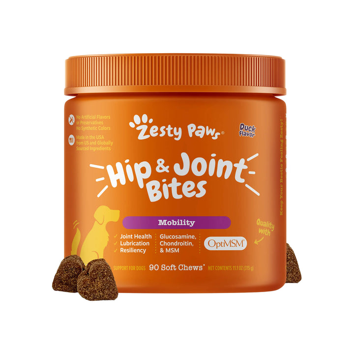 Zesty Paws Hip & Joint Bites for Dogs Front of Package