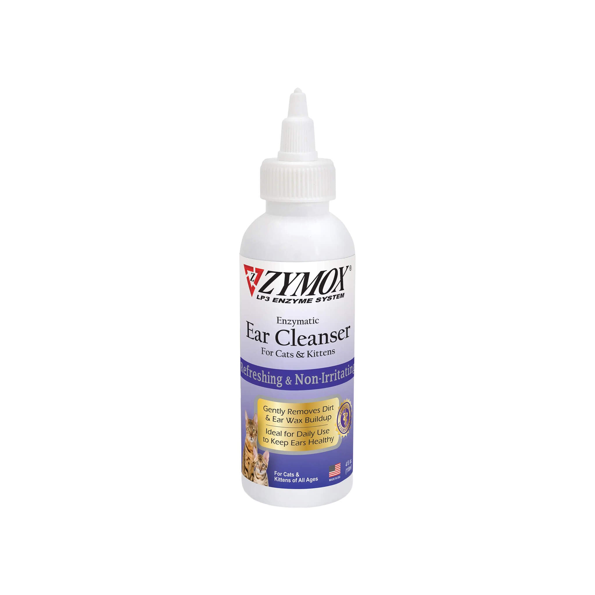 Zymox Enzymatic Ear Cleanser for Cats & Kittens | Only Natural Pet
