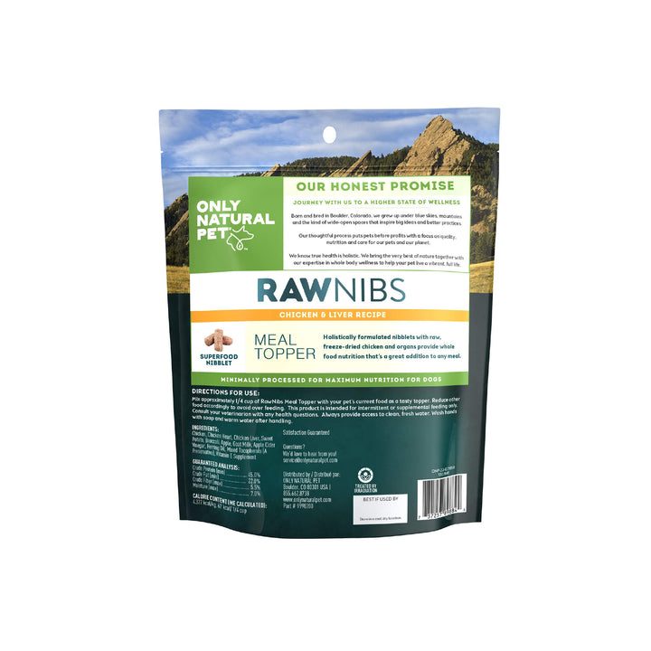 RawNibs Chicken & Liver Meal Topper for Dogs & Cats Only Natural Pet