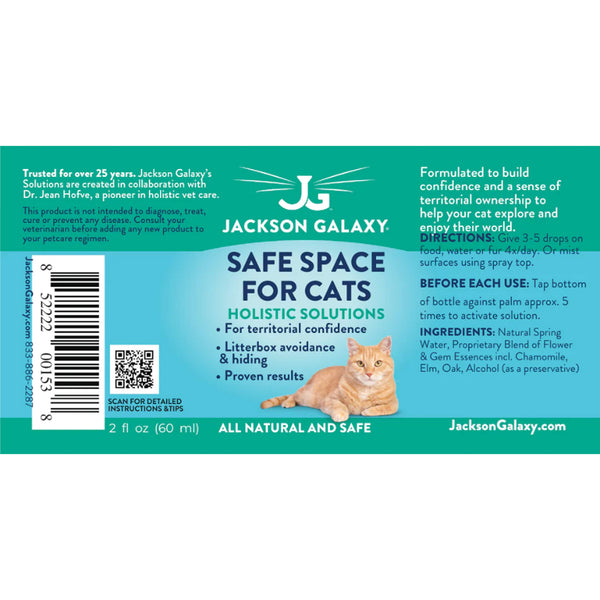 Jackson Galaxy Safe Space for Cats Label